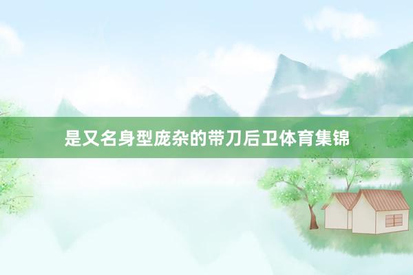 是又名身型庞杂的带刀后卫体育集锦