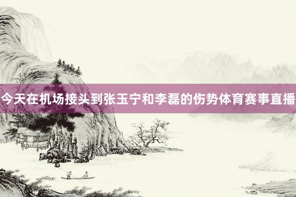 今天在机场接头到张玉宁和李磊的伤势体育赛事直播