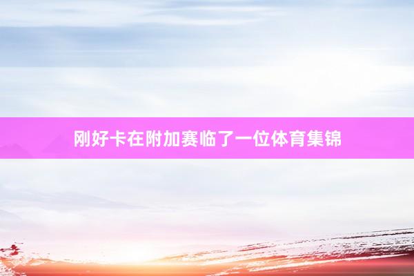 刚好卡在附加赛临了一位体育集锦