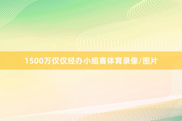 1500万仅仅经办小组赛体育录像/图片