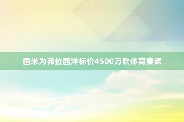 国米为弗拉西洋标价4500万欧体育集锦