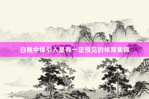 白熊中锋引入是有一定预见的体育集锦