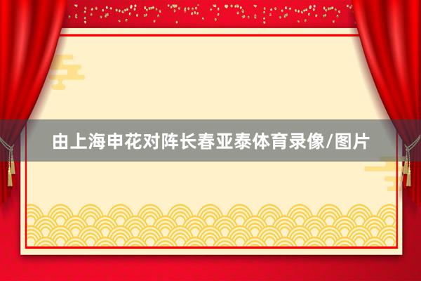 由上海申花对阵长春亚泰体育录像/图片