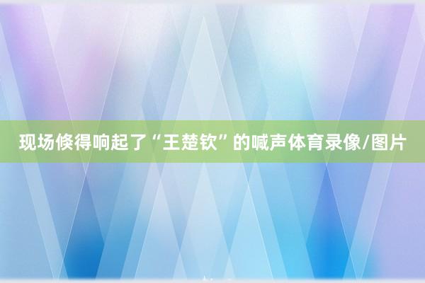 现场倏得响起了“王楚钦”的喊声体育录像/图片