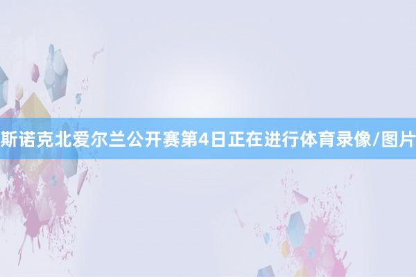 斯诺克北爱尔兰公开赛第4日正在进行体育录像/图片