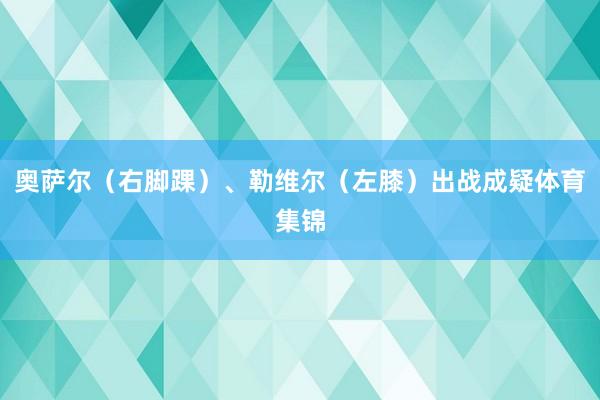 奥萨尔（右脚踝）、勒维尔（左膝）出战成疑体育集锦