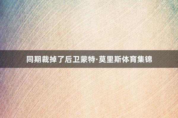同期裁掉了后卫蒙特·莫里斯体育集锦