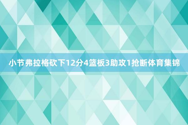 小节弗拉格砍下12分4篮板3助攻1抢断体育集锦