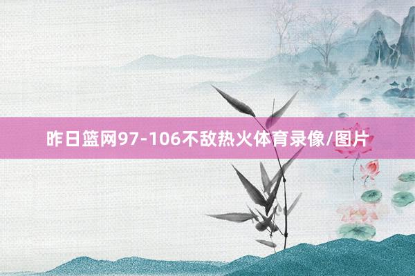 昨日篮网97-106不敌热火体育录像/图片