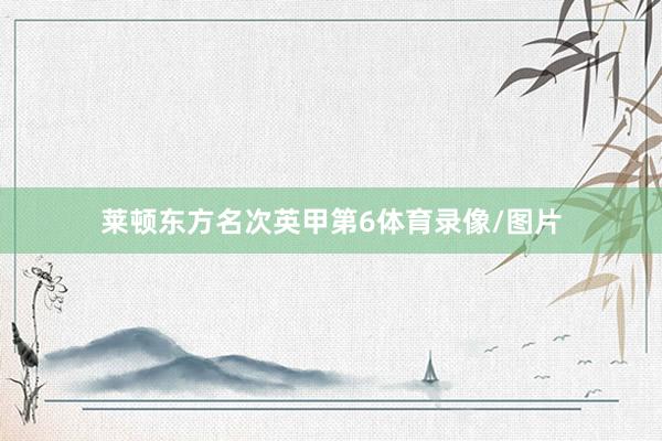 莱顿东方名次英甲第6体育录像/图片