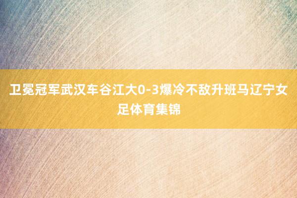 卫冕冠军武汉车谷江大0-3爆冷不敌升班马辽宁女足体育集锦