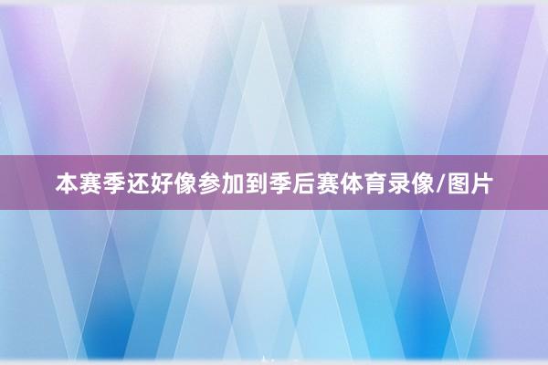 本赛季还好像参加到季后赛体育录像/图片