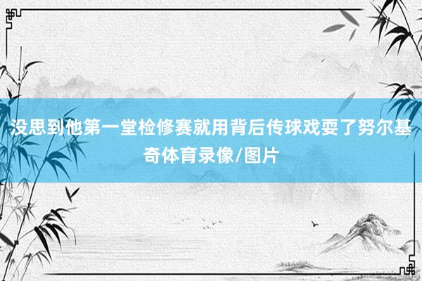 没思到他第一堂检修赛就用背后传球戏耍了努尔基奇体育录像/图片