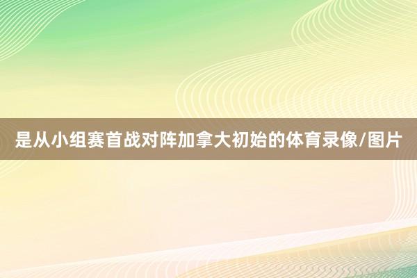 是从小组赛首战对阵加拿大初始的体育录像/图片