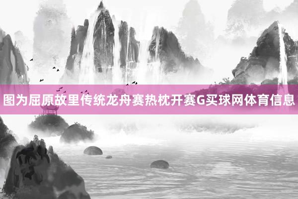 图为屈原故里传统龙舟赛热枕开赛G买球网体育信息
