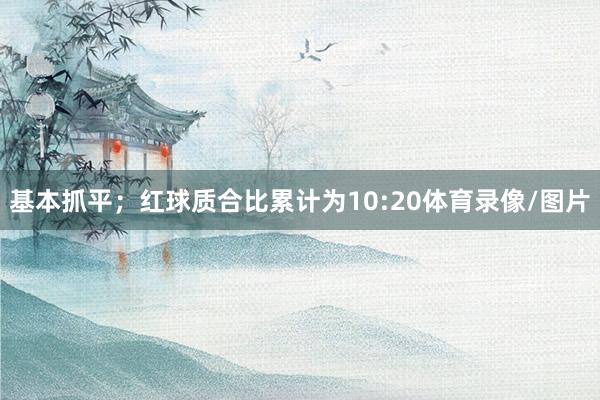 基本抓平;红球质合比累计为10:20体育录像/图片