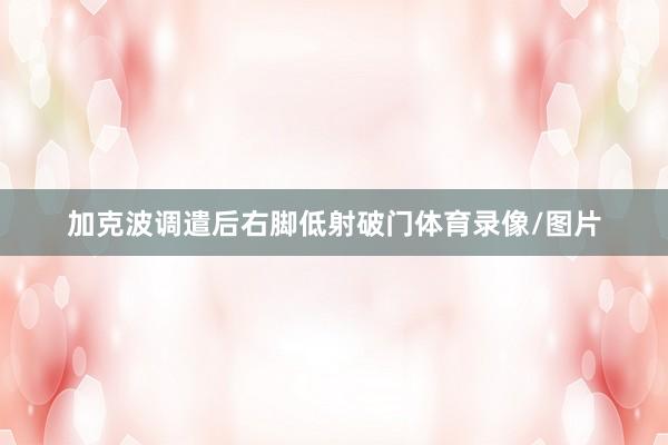 加克波调遣后右脚低射破门体育录像/图片