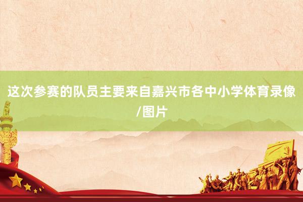 这次参赛的队员主要来自嘉兴市各中小学体育录像/图片