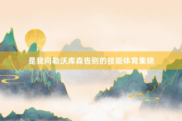 是我向勒沃库森告别的技能体育集锦