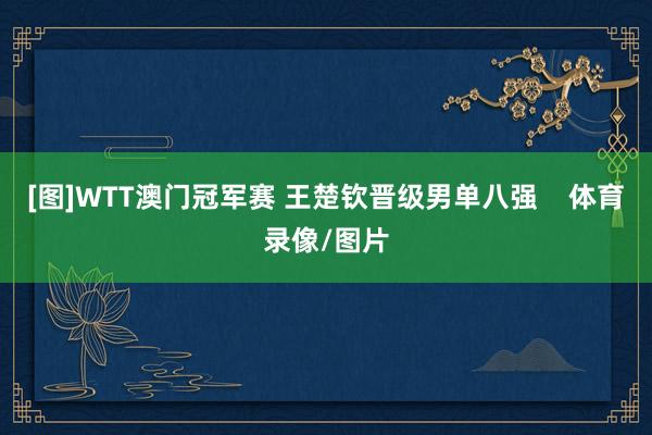 [图]WTT澳门冠军赛 王楚钦晋级男单八强    体育录像/图片